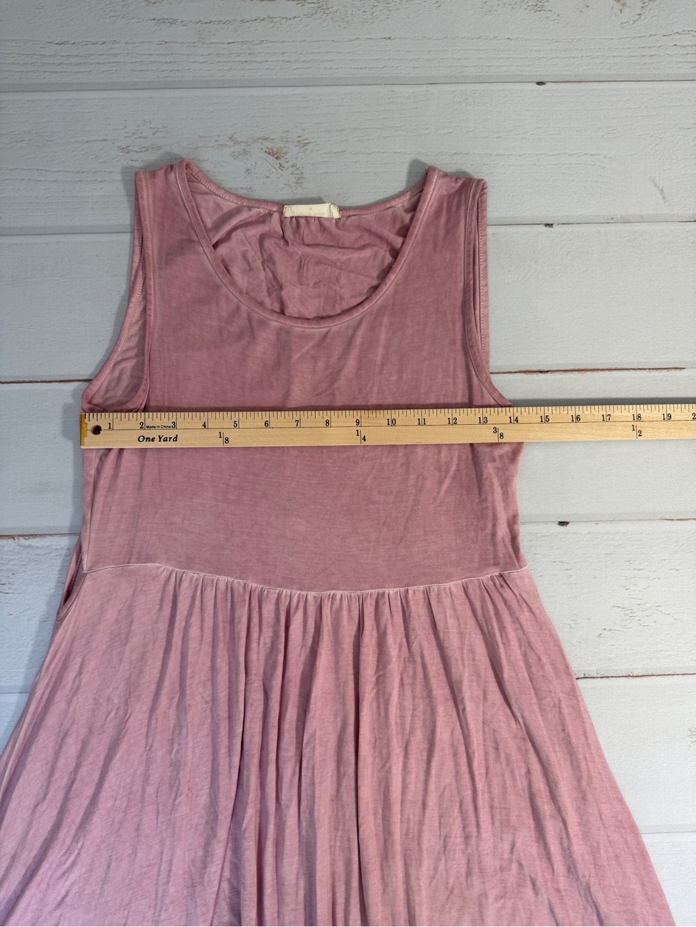 Altar’d State Dusty Pink Babydoll Tunic Dress Medium Soft Stretch Flowy Casual - Picture 5 of 7